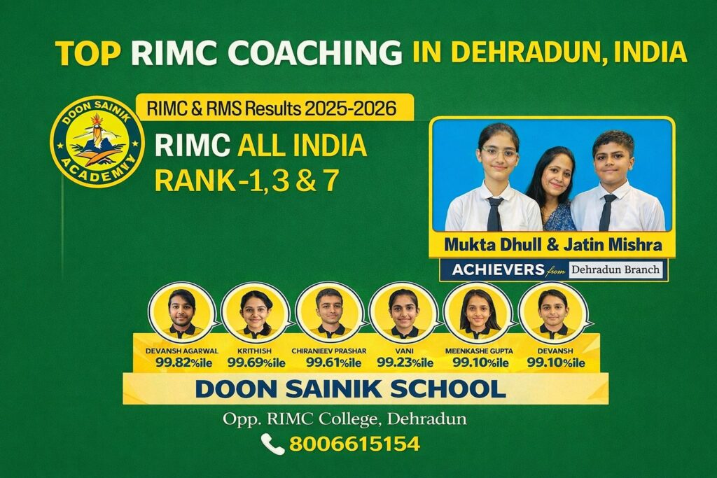 Best RIMC Coaching in Dehradun